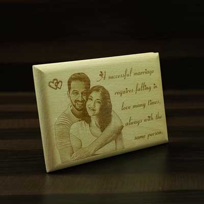 "Personalised Engraving on Wooden Plaque 4x6 - Click here to View more details about this Product